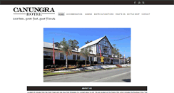 Desktop Screenshot of canungrahotel.com.au